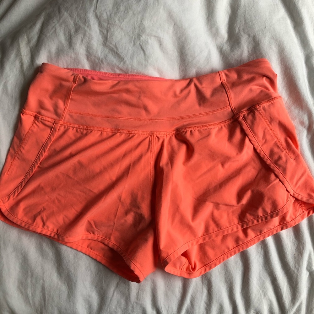 Neon Pink LuluLemon Shorts